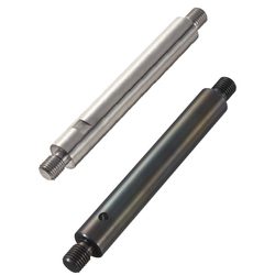 Linear Shafts-Both Ends Threaded with Undercuts and Wrench Flats - Cross-Drilled Hole