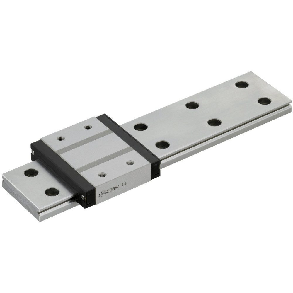 Miniature Linear Guides - Wide Rails - Standard Blocks, Light Preload, Slight Clearance