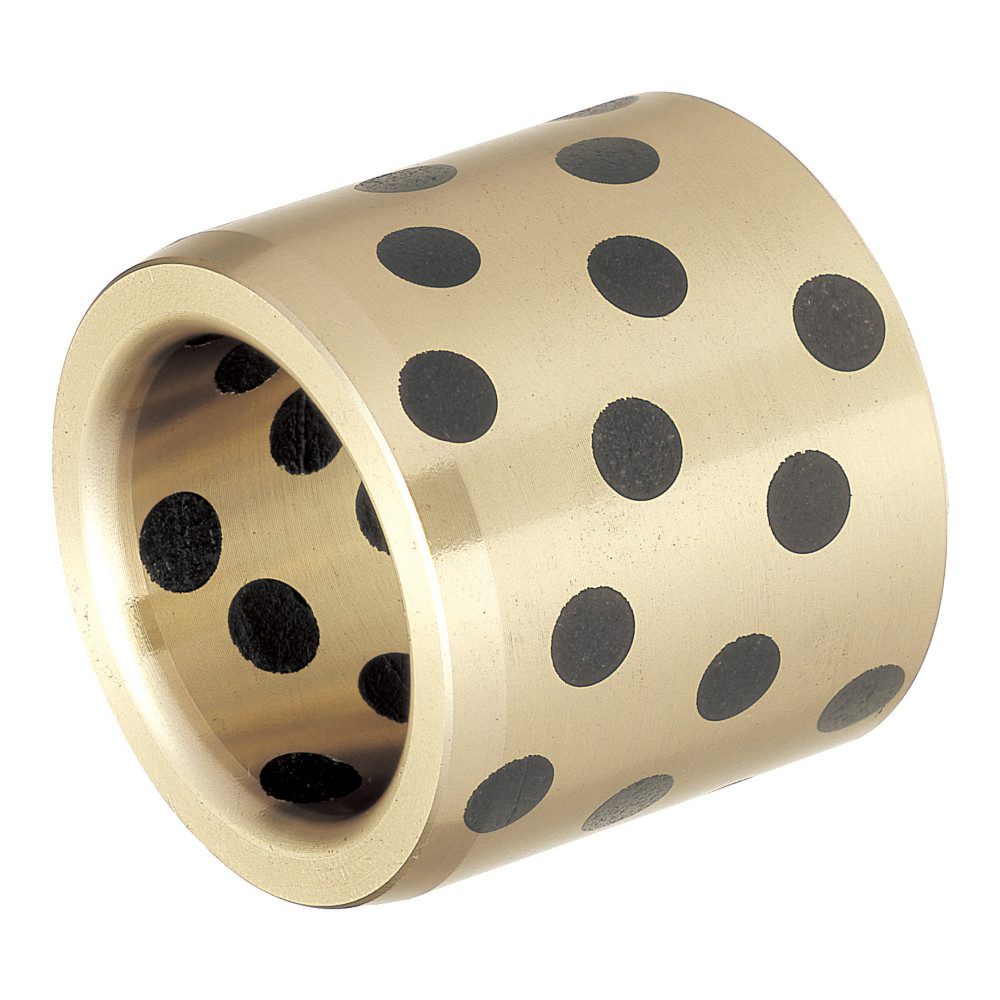 Oil Free Bushings - Copper Alloy Straight, Standard , Thin Wall, I.D. G6 O.D. m6 , Standard I.D. G6 O.D. h6