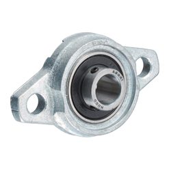 Rhombus Flange Unit, Silver Series, Cylindrical Hole Shape with Set Screw, KFL