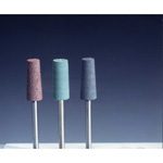 Green Carborundum Rubber Grindstone with Shaft