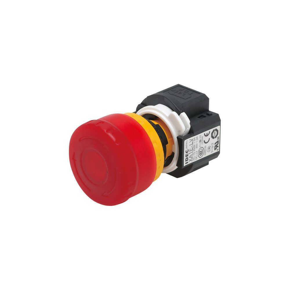Illuminated Emergency Stop Switch Mounting Hole φ16, φ22, φ30