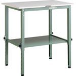 Lightweight Adjustable Height Work Bench with Lower Shelf Average Load (kg) 150