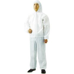 Nonwoven disposable protective clothing, jumper with hood
