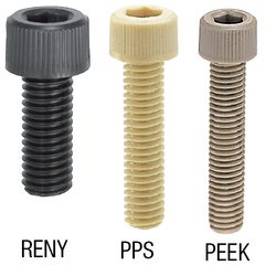 Plastic Hex Socket Head Cap Screws PEEK-PPS-RENY