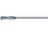 TiCN Coated High-Speed Steel Ball End Mill, 2-Flute, Regular