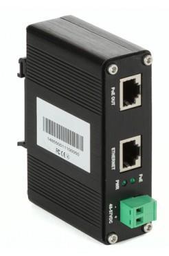 Nguồn PoE 2in1 Hardened Gigabit 1 port Ethernet Input + 1 port PoE Output Injector SW INJ20
