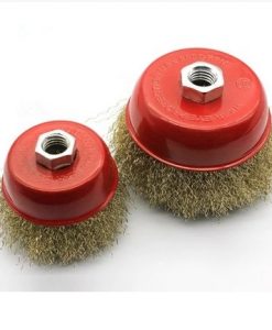 Bowl type wire wheel with nut - Cốc mài sợi kim loại có đai ốc